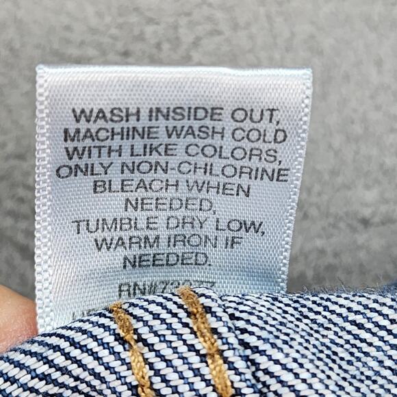 Lee Dungarees Women Jeans 26x28 Relaxed Bootcut Western Cowboy Style Faded Denim - Picture 10 of 10